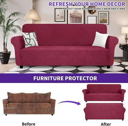 ZNSAYOTX Oversized Super Stretch Couch Cover, New Universal Sofa Covers - Image 3