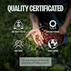 BAZAN COFFEE Fine Robusta Vietnam, Notes of Durian, Honey & Caramel, Organic Whole Bean, Medium Roast, Naturally Fermented 72H Anaerobic, 12oz