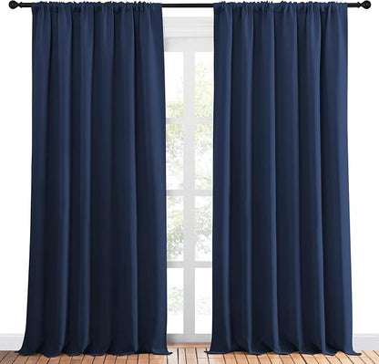 NICETOWN Living Room Curtains, Home Decorations Thermal Insulated Solid Rod - Image 2