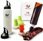 BBQ Brushes for Sauce – Silicone Basting Brush Dispenser for Grilling, Roasting & Baking - BBQ Sauce Bottles for Cooking, Marinades and Oils – Grilling Accessories & Gifts for Men