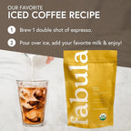 Fabula Coffee Decaf Dark Roast Whole Beans - Organic - Low Acid - Single Origin - Non-GMO - Mold Free - 12 Ounce