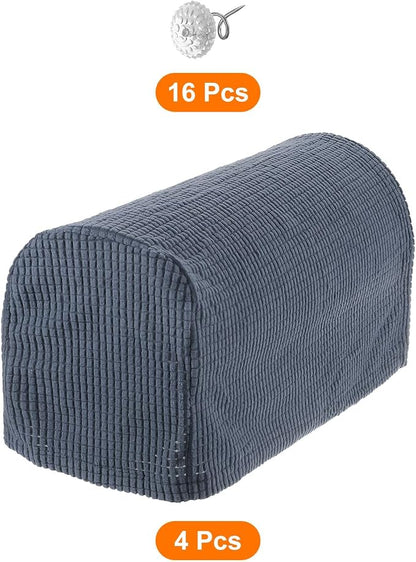 uxcell Stretch Armrest Covers Armchair Anti-Slip - Image 3