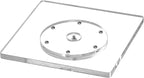 CY craft Cookie Decorating Turntable with Anti-Slip Silicone Mat,Cup Cake Sugar Icing Cookie Decorating Supplies Tools,Clear Acrylic Small Lazy Susan Turn Table,6.3 x 6.3 Inch,Square,Pack of 1