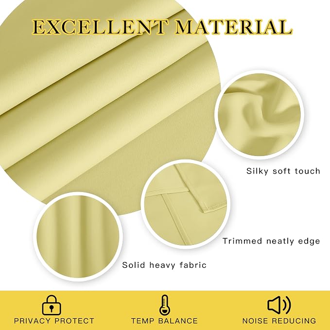 NICETOWN Blackout Window Curtain 90 inch Length - Image 2