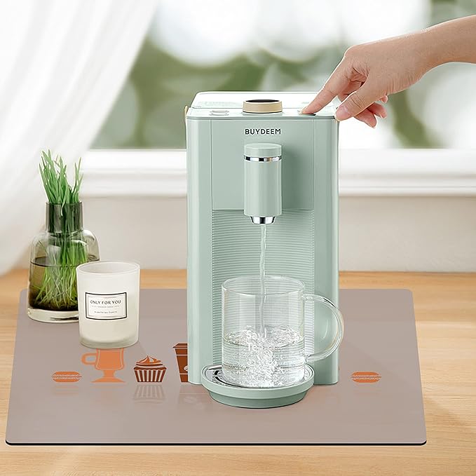 Golener Thick Counter Protector Absorbent Coffee Machine Spill Mat,Coffee Machine protector,Desk protector,Prevent Moving,Coffee Mat Placemats Under Any Drink Coffee,Tea