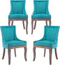 Modern Dining Chairs Set of 4, High Back Dining Chairs Side Chairs by MZDOO