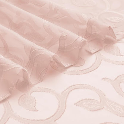 Furman Blush Sheer Curtains, 72 inches Long 2 Panels Set, Light Filtering Top - Image 7