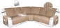 HDCAXKJ 100% Waterproof Reclining Sectional Couch Covers L Shape Recliner Sofa by HDCAXKJ