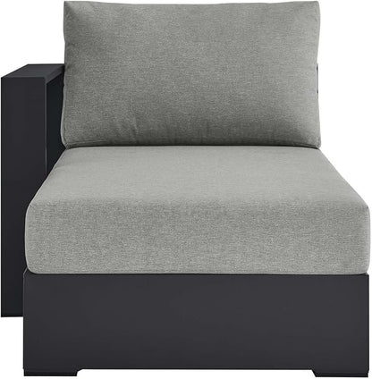 Modway Tahoe Aluminum Outdoor Chaise Lounge Gray - Image 6