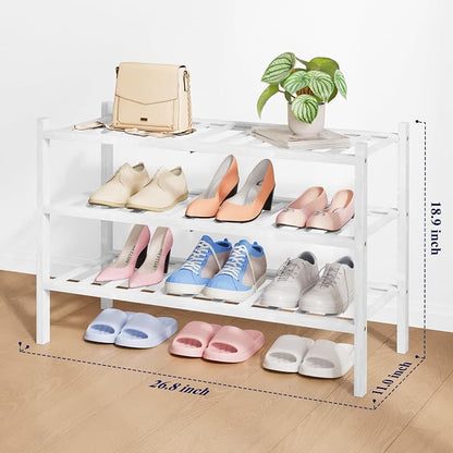 Kitsure Bamboo Wooden Shoe Rack - Image 2