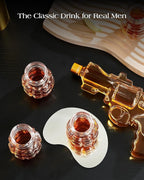 Kollea Bartender Kit, Grenade Shaped Shot Glass Set of 6, Cool Shot Cups with Heavy Base for Tequila, Military Birthday Gifts for Men Father, Party Men Cave Decor, Liquid Measuring Cups, Whiskey Grail