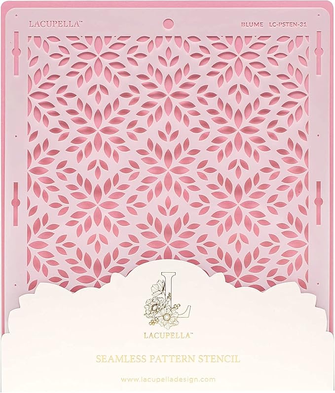 Cake Decorating Stencil for Tall Buttercream Cake, Royal Icing, Ganache, Paint, Airbrush (Blume)