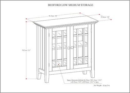 SIMPLIHOME Bedford Storage Cabinet - Image 3