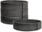 Stone Lain Bao 4-Piece Pasta Bowl Set Stoneware, Charcoal