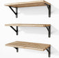 Fixwal Floating Shelves for Wall, Wood Wall Mounted Shelves for Bedroom by Fixwal