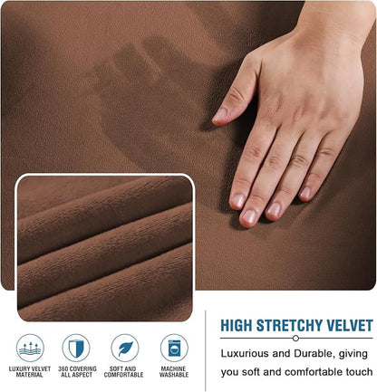 H.VERSAILTEX Real Velvet Futon Cover Armless Sofa Covers Sofa Bed Covers - Image 3