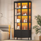 5-Tier Glass Display Cabinet by WOOWDEPOTBetterYourLife