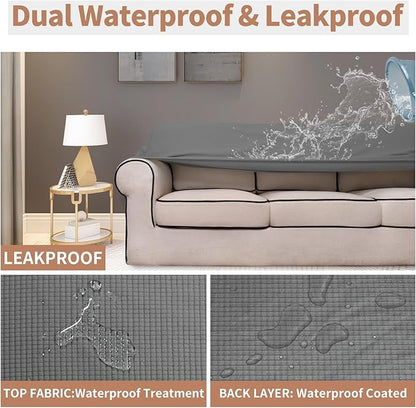 Easy-Going 100% Waterproof Oversized Chair Couch Cover, Stretch Sofa Cover | - Image 3