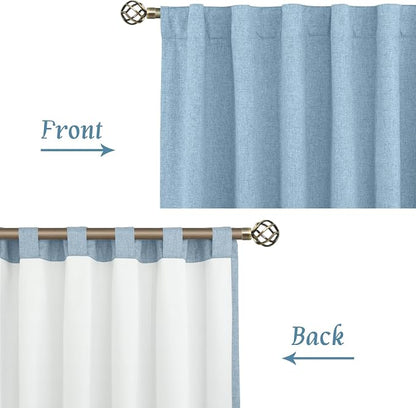Full Blackout Linen Window Curtains - Image 7
