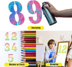 4 Inch Number Stencils Set, 0-9 Plastic Address Number Stencils Reusable Cake Digital Templates for Painting on Wall,Wood,Rock,Mailbox and DIY Art Projects