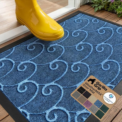 GORILLA GRIP 100% Waterproof All-Season WeatherMAX Doormat, US Designed Natural by Unknown