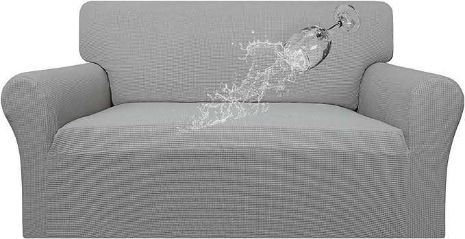 Easy-Going Waterproof Loveseat Couch Cover Stretch Jacquard Sofa Cover | Dual by Easy-Going