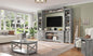 AMERLIFE 98" Farmhouse Entertainment Center Fits 75" TVs, Wall Unit by AMERLIFE