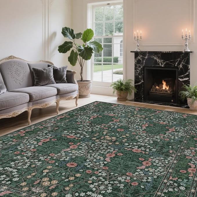4x6 Area Rug for Bedroom Beside Rug, Laundry Room, Washable Non-Slip Low Pile by Unknown