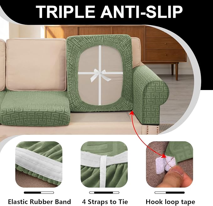 UNBBRRL Stretch Couch Backrest Cushion Cover - Image 3