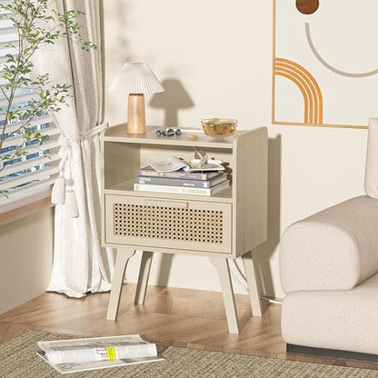 Lerliuo Rattan Nightstands Set of 2 - Image 5