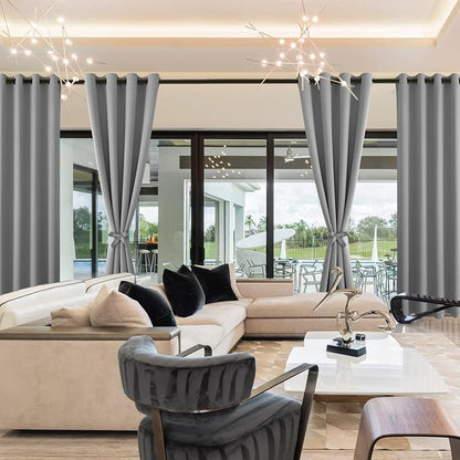 Blackout Curtains for Bedroom, 52 x 30 Inch, 2 Panels | Thermal Insulated & - Image 8