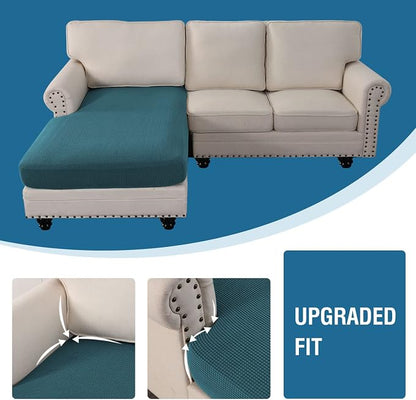 H.VERSAILTEX Sectional Couch Covers 1 Piece Chaise Slipcover L Shape Separate - Image 6
