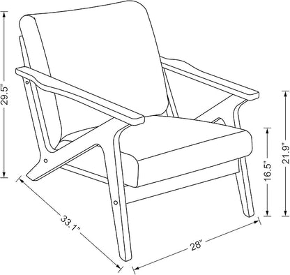 Zola Mid Century Modern Accent Chair Arm Chair: The Perfect Reading, Living Room - Image 2