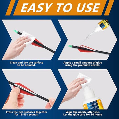 Fletching Glue 100g, Heavy Duty Arrow Glue Kit - Image 5
