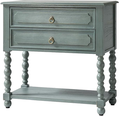 HULALA HOME Farmhouse Storage End Table - Image 8