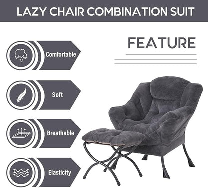 LITA Modern Accent Leisure Upholstered Sofa Chair, Lounge Reading Chair - Image 7