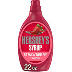 HERSHEY'S Strawberry Flavored Syrup Bottle, 22 oz