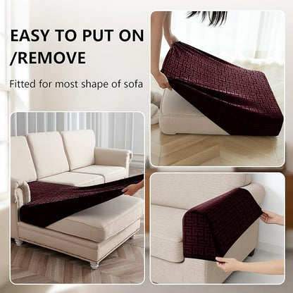 UNBBRRL Stretch Couch Backrest Cushion Cover - Image 4