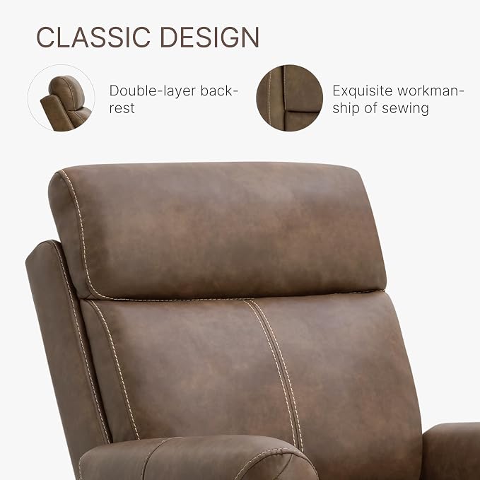 KISLOT Leather Recliner Chair Set of 2, Wall Hugger RV Recliners - Image 7