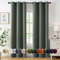 MIULEE Blackout Curtains for Bedroom 2 Panel 40 x 84 Inch Long Dark Mallard | by MIULEE