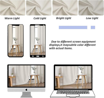 Simplebrand Ava Natural Blackout Curtains - Image 8