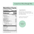 Stellar Eats Grain-Free Pizza Dough Baking Mix | Gluten-Free, Dairy-Free, Plant-Based, Paleo-Friendly | No Added Sugar | Almond Flour-Based | Non-GMO Project Verified, Kosher | 9.5 oz | 1 Pack