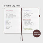 &And Per Se Lined Journal Notebook (5 Packs), 160 Pages, A5 5.7 x 8 inches College Ruled Thick Paper Notebook Journals for Writing, Hardcover Notebooks for Women Men Office School (Dark Red)