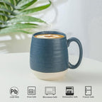 Hasense Coffee Mugs, 20 oz Oversized Coffee Cups Ceramic, Tea Cup with Handle for Coffee Cappuccino Soup Latte Hot Cocoa, Holiday Gift Mugs for Women and Men, 1 PCS(Deep Blue)