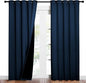 NICETOWN Moroccan Blue Full Shade Curtain Panels, Pair of Energy Smart & Noise by NICETOWN