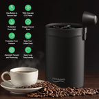 SOUL HAND Vacuum Coffee Canister, Airtight Sealed Coffee Canister Automatic Vacuum Stainless Steel Coffee Containers, Coffee Bean Storage Container for Coffee/Food Storage 1.6 L