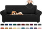Stretch Couch Covers for Sofa, 3 Cushion Couch Slipcover, Elastic Bottom for by KEKUOU