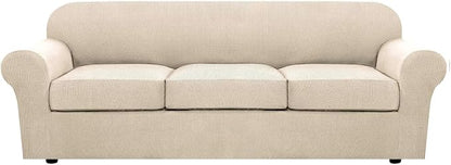 H.VERSAILTEX 4 Piece Stretch Sofa Covers by HVERSAILTEX