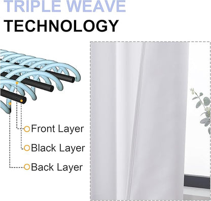 Simplebrand Ava Pure White Curtains - Image 5