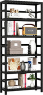 VASMIA 6-Tier Bamboo Shelf, Bamboo Storage Shelving Unit, Tall Bookcase by VASMIA